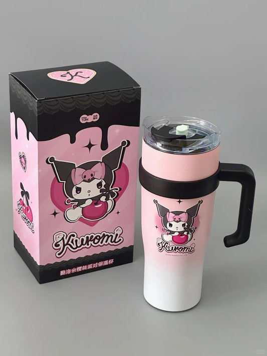 Kuromi Cherry Insulated Water Bottle  1200ml