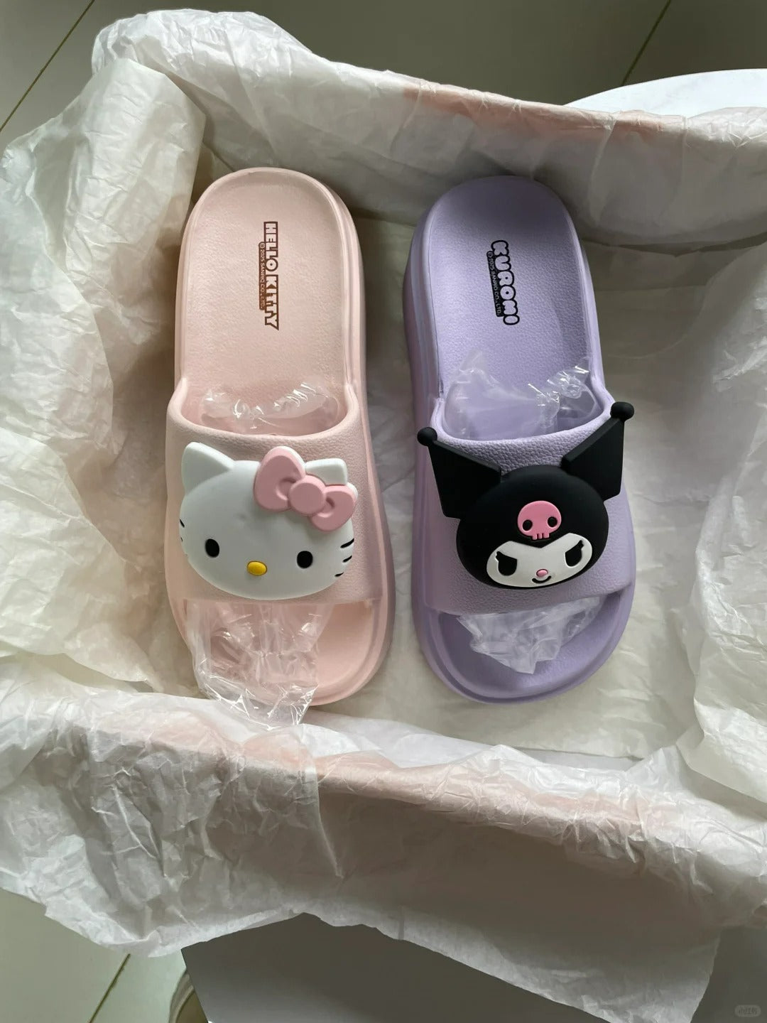 Sanrio Thick soled Sandals Kuromi platform slippers