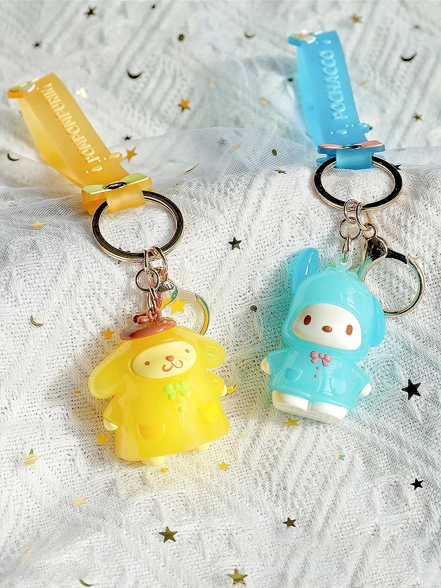 Sanrio raincoat series keychain