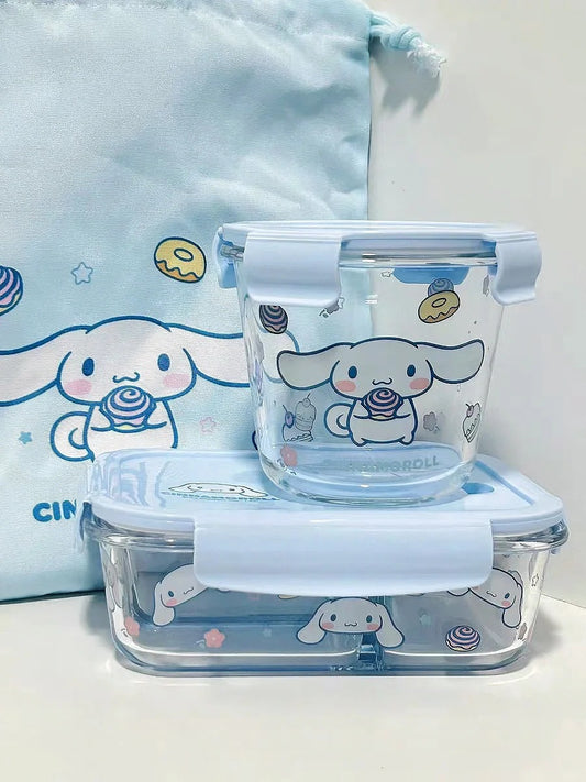 Sanrio Glass Bento Lunch Box