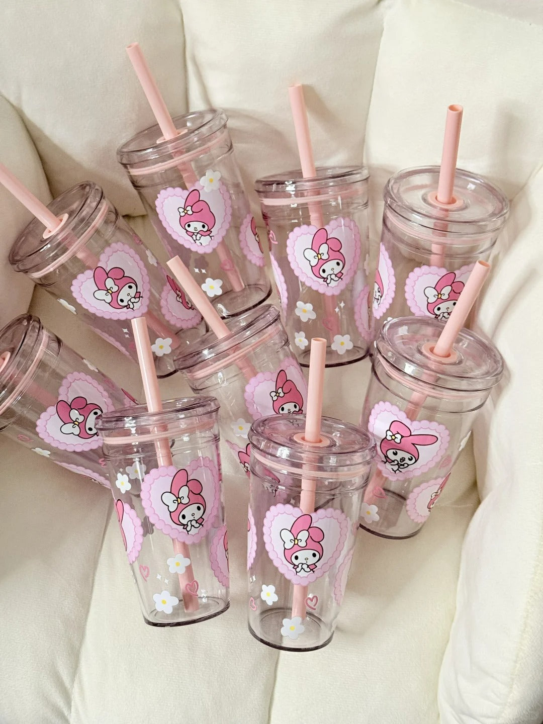 My melody Straw Cup Water Bottle 450ml