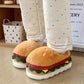 Kawaii Hamburger Fuzzy  Slippers Cute home Slippers