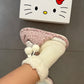 Hello Kitty Leopard Fluffy Slipper Home Slippers Indoor Slippers
