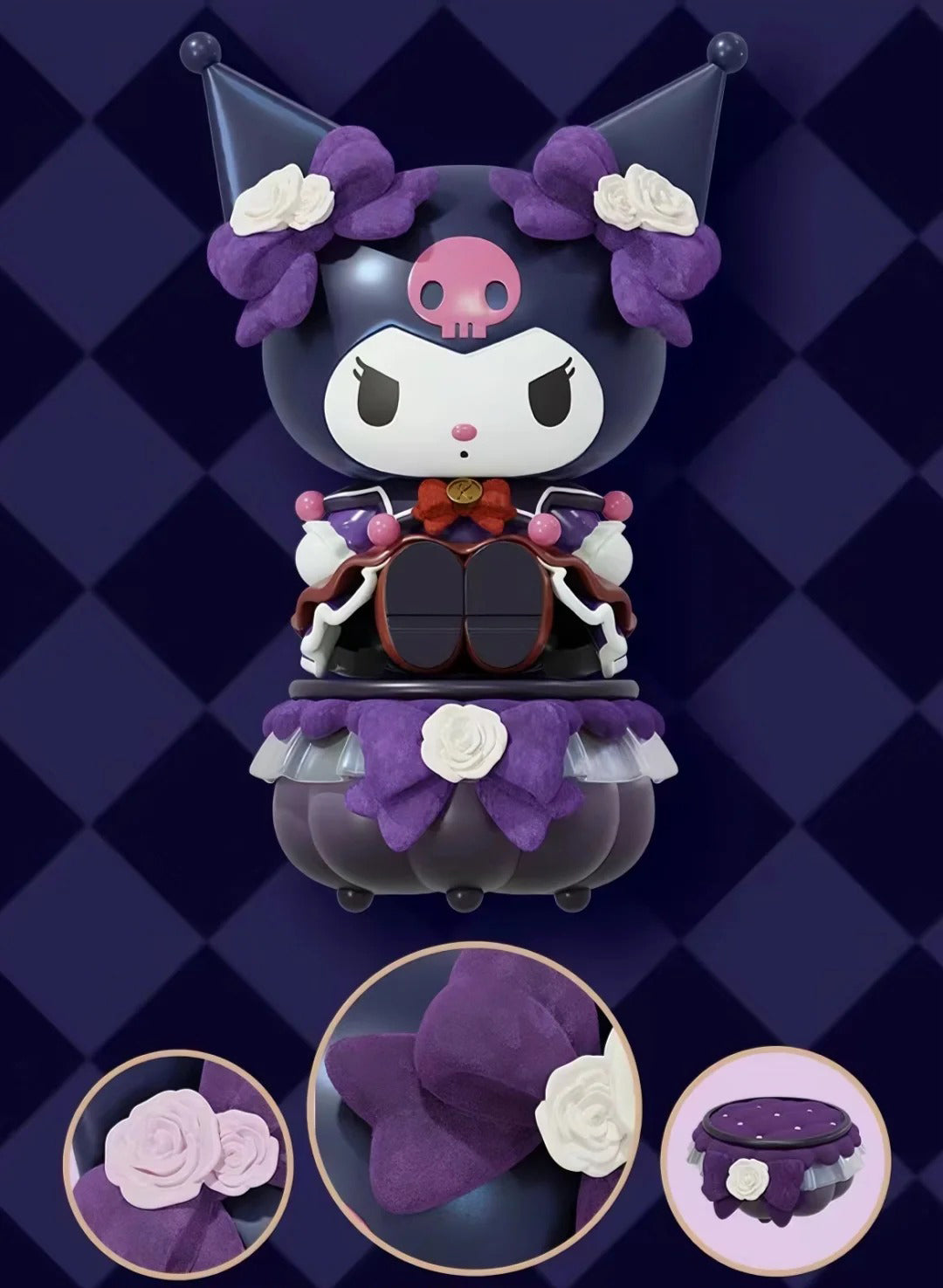 Kuromi and My melody Multiflora rose and Rose Figure