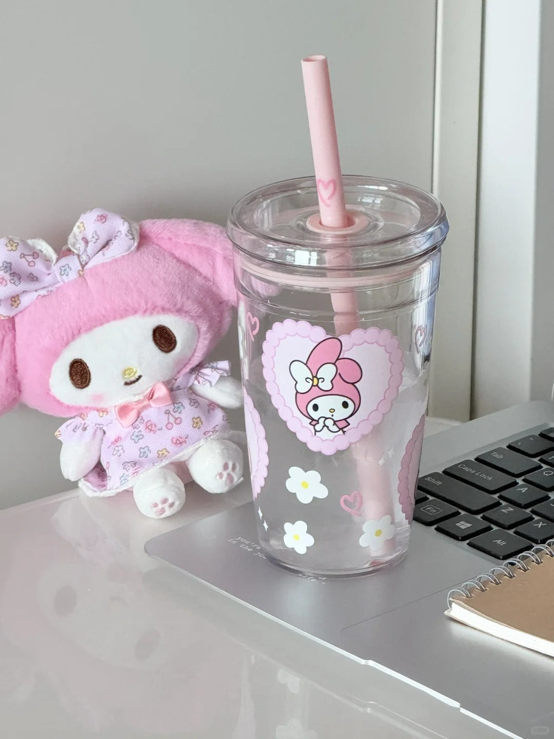 My melody Straw Cup Water Bottle 450ml