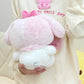 Kuromi and My melody Sitting Plushie 11 inch