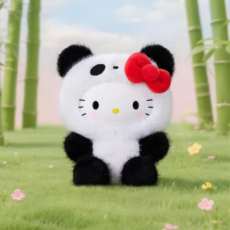 Sanrio Family Colorful Panda Plush pendant Blind Box