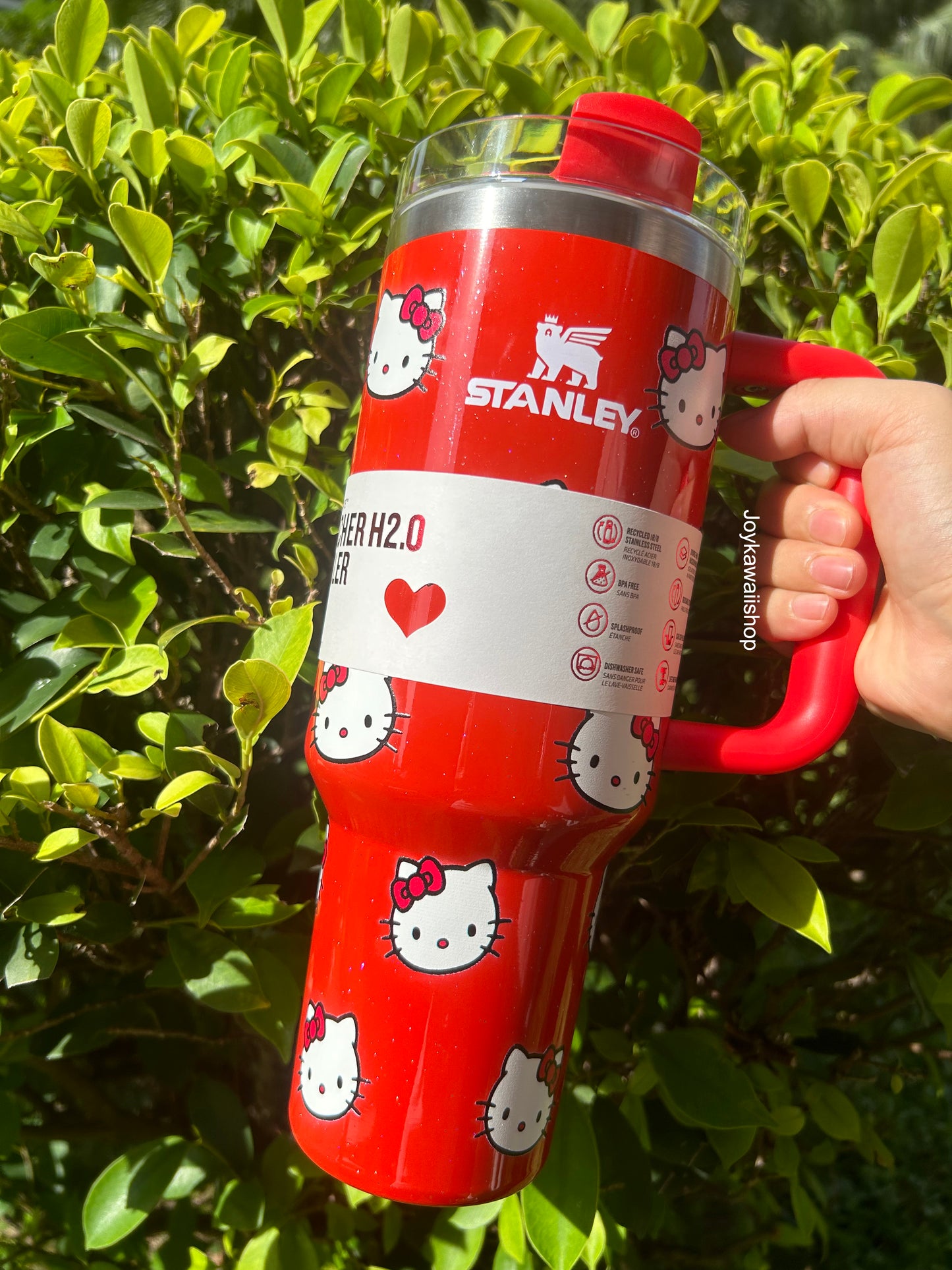 Hello Kitty In-Car Insulated Cup 1200 ml Tumbler with Handle