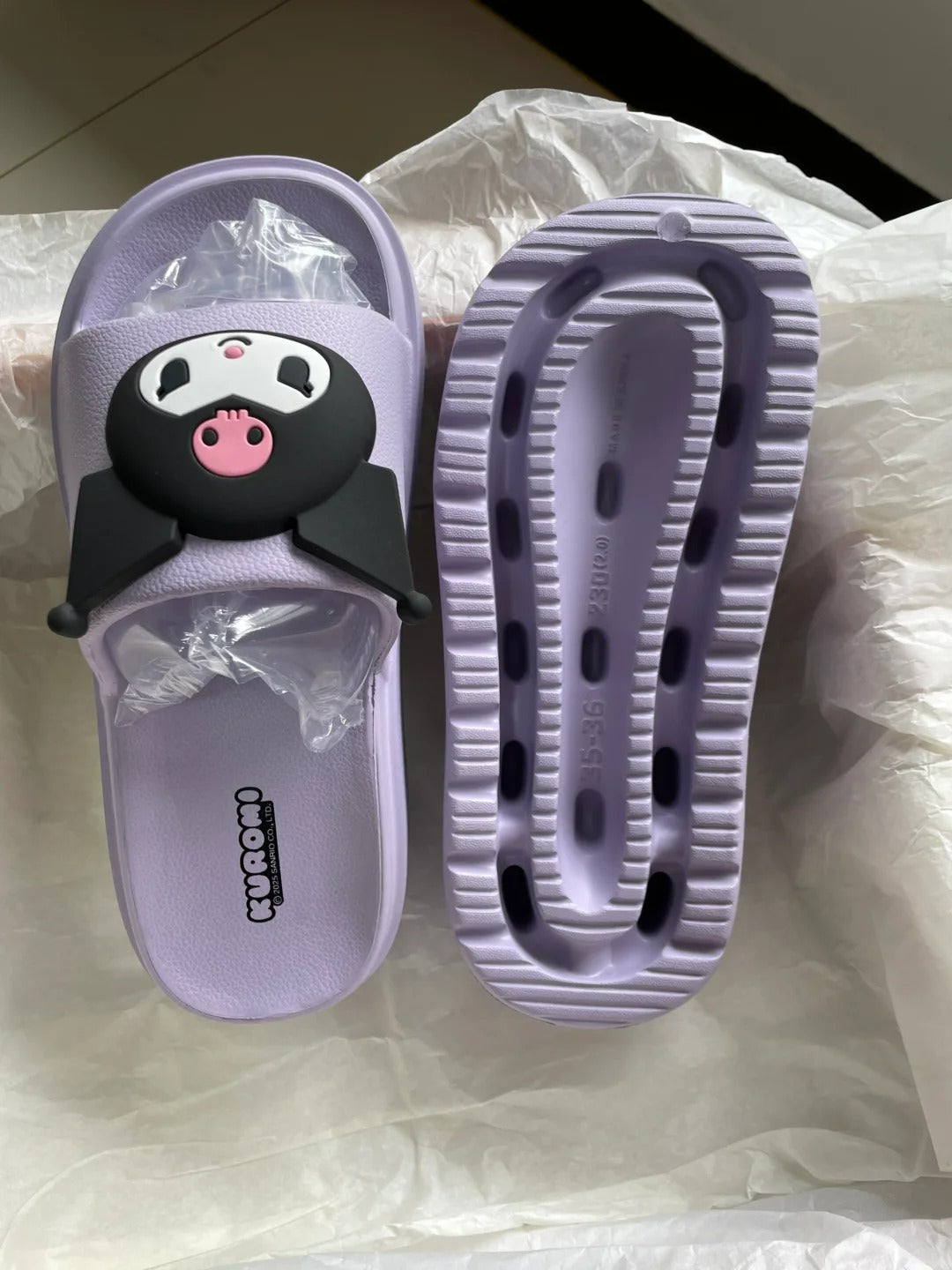 Sanrio Thick soled Sandals Kuromi platform slippers