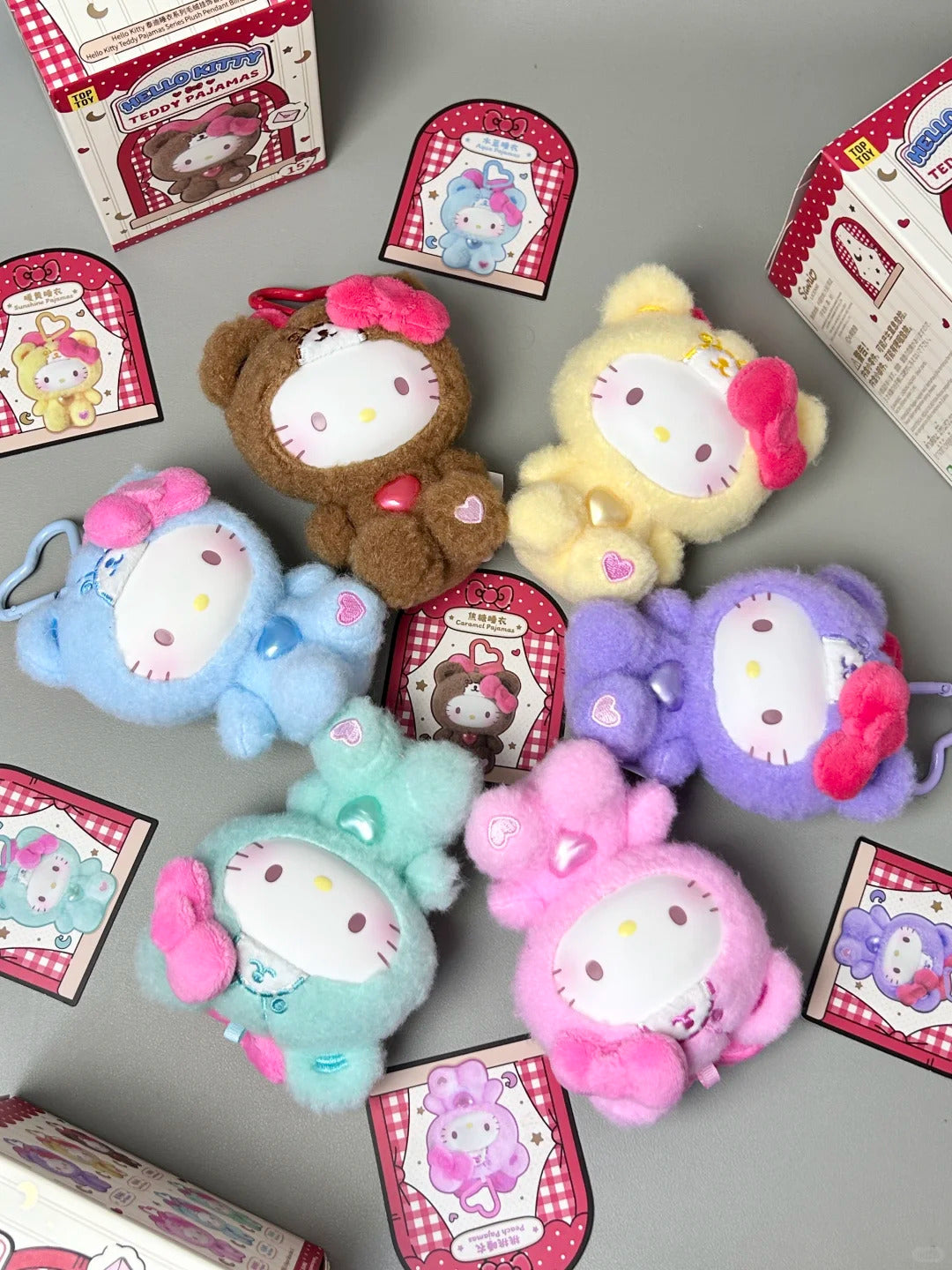 Hello Kitty Teddy Pajama Series Vinyl Plush Doll Blind Box