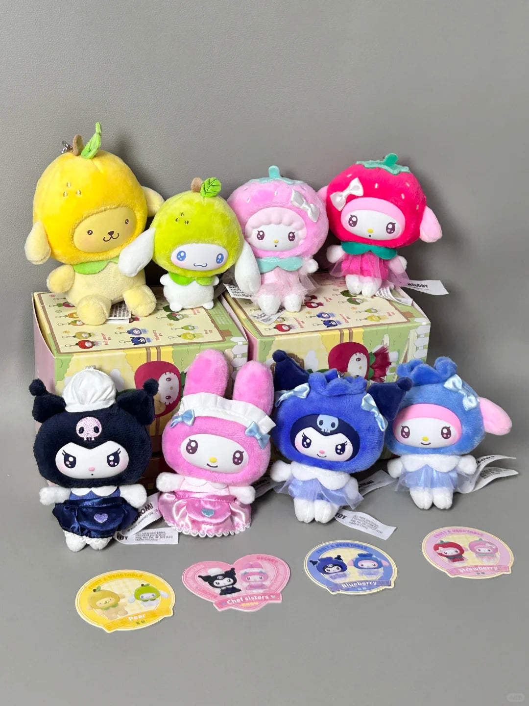 Sanrio Fruit  Vegetable Series Mini Vinyl Keychain Pendant Blind Box