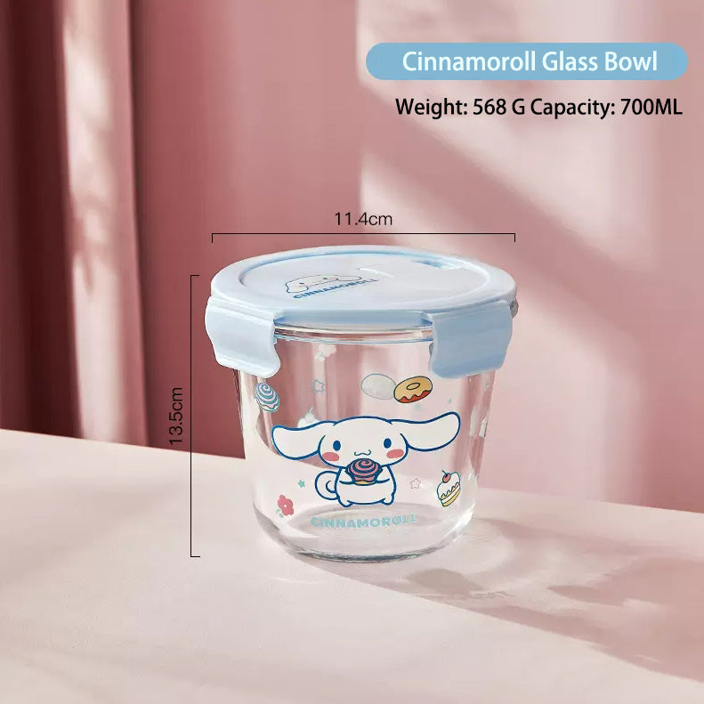 Sanrio Glass Bento Lunch Box