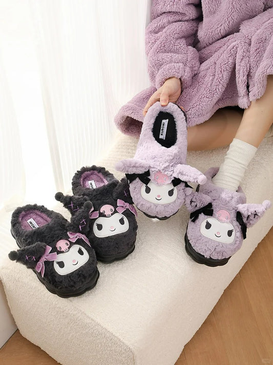 Kuromi Plush Slippers House Slippers