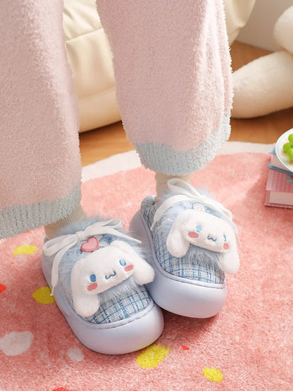 Sanrio Plush Fluffy Slippers House Slippers