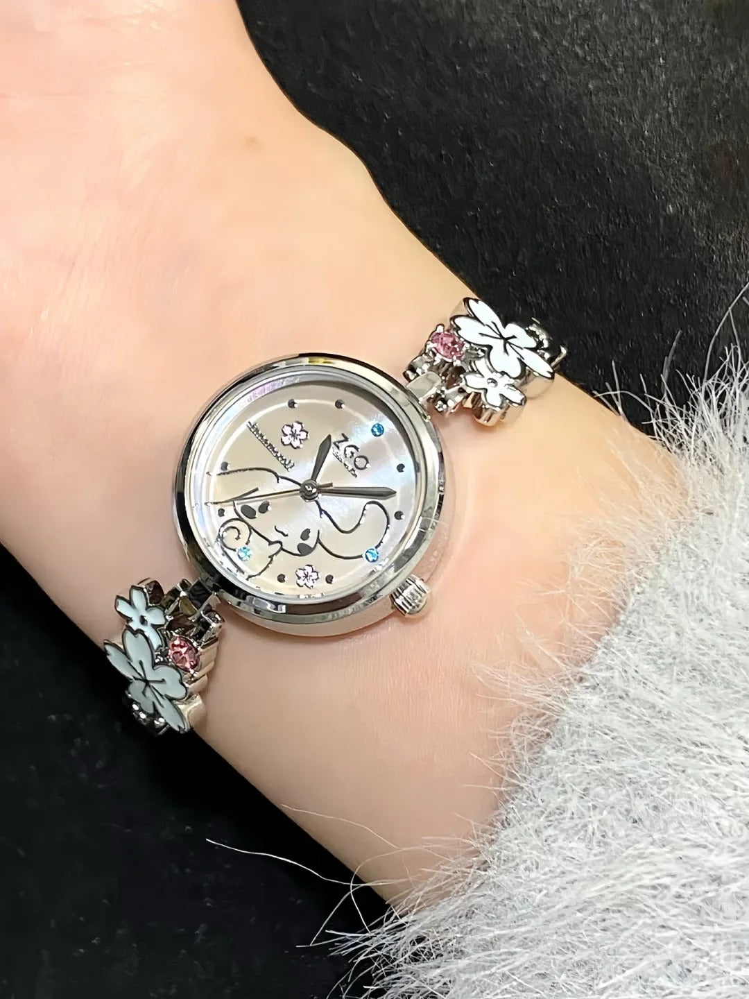 Cinnamoroll Watch Cherry blossoms design Women Watch Gift for Her