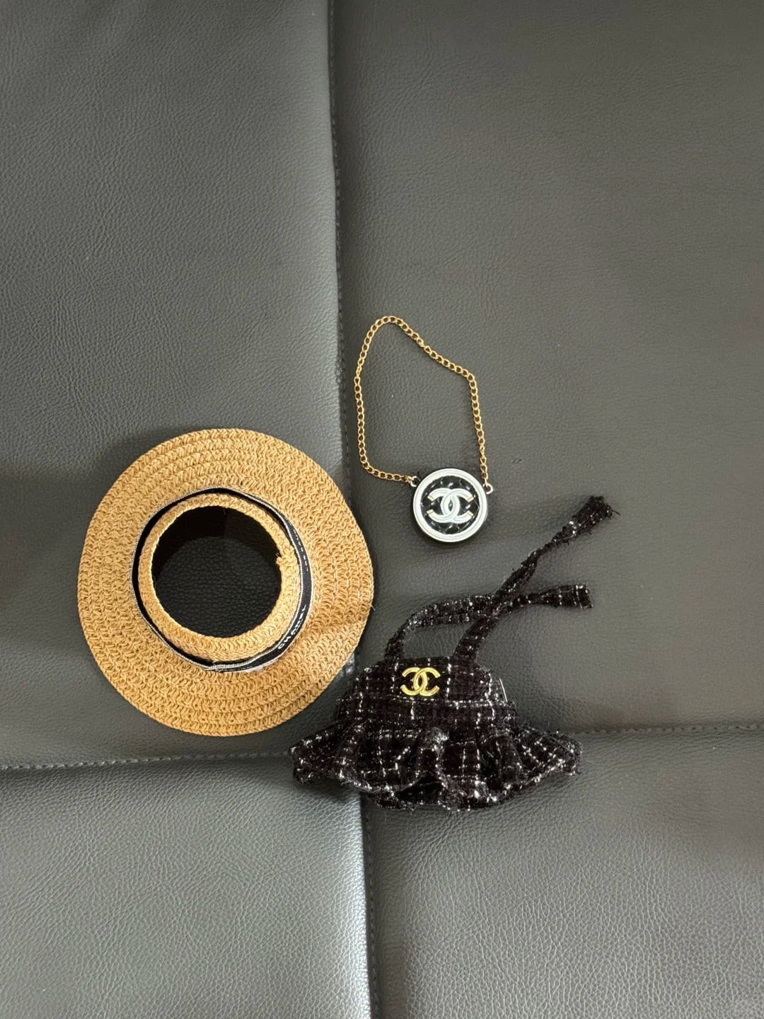 Black  Clothes Set(NO DOLL) Accessories Suit Cute Clothes for Labubu Dress up