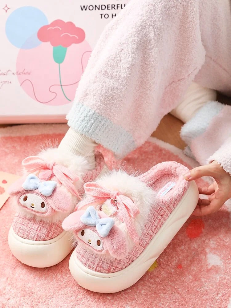 Fluffy slippers online on sale