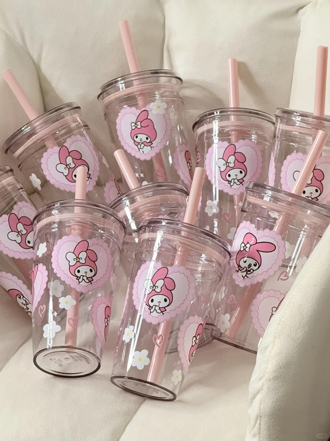 My melody Straw Cup Water Bottle 450ml