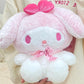 Kuromi and My melody Sitting Plushie 11 inch