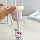 Sanrio Glass Cup With tea strainer and straw 450ml