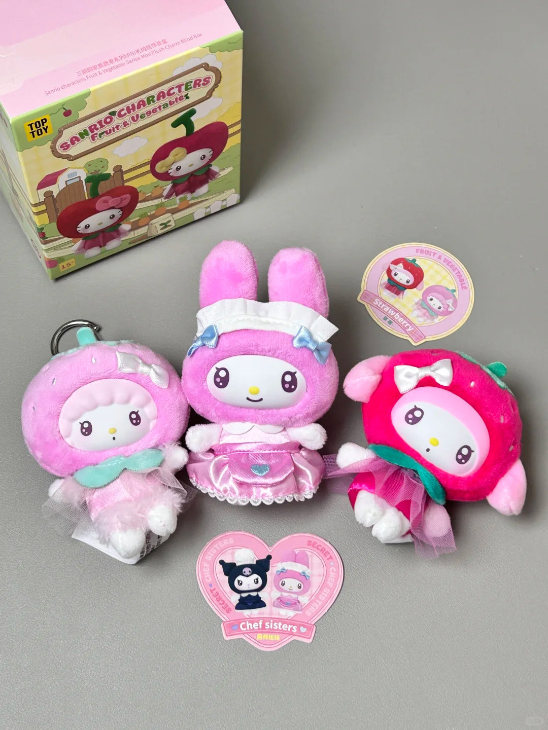 Sanrio Fruit  Vegetable Series Mini Vinyl Keychain Pendant Blind Box