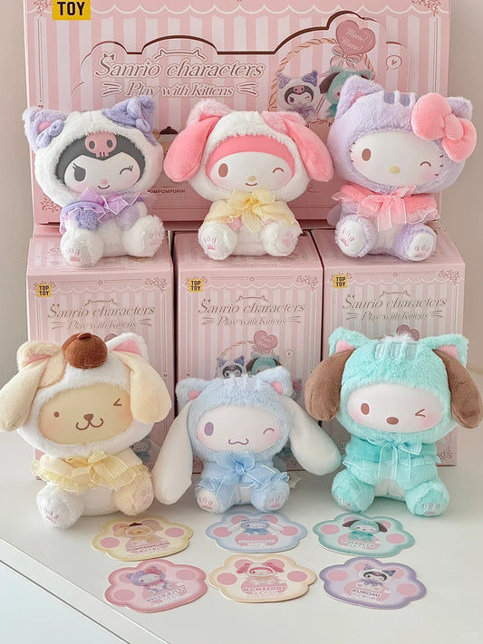 Sanrio Family Kitten Series Plush Ornament Blind Box