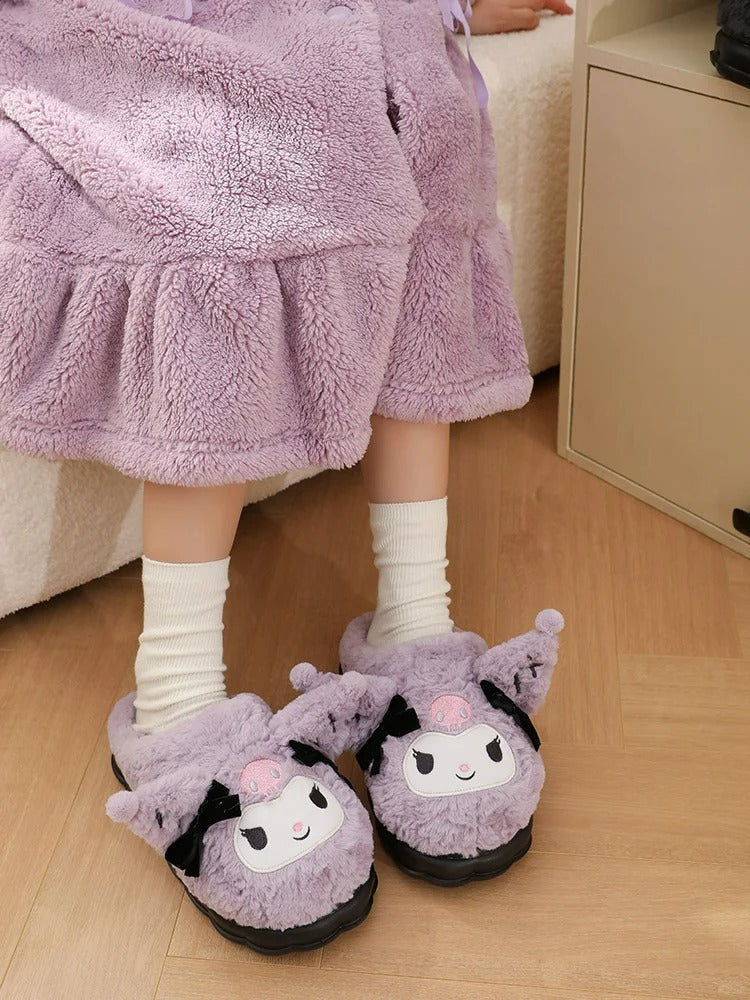 Kuromi Plush Slippers House Slippers