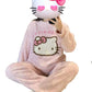 Hello Kitty  fuzzy Long Sleeve Lounge wear  Pajama Set