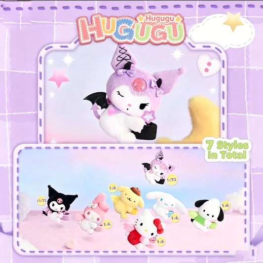 Sanrio Angel Wing Hug Wristband Plush Keychain