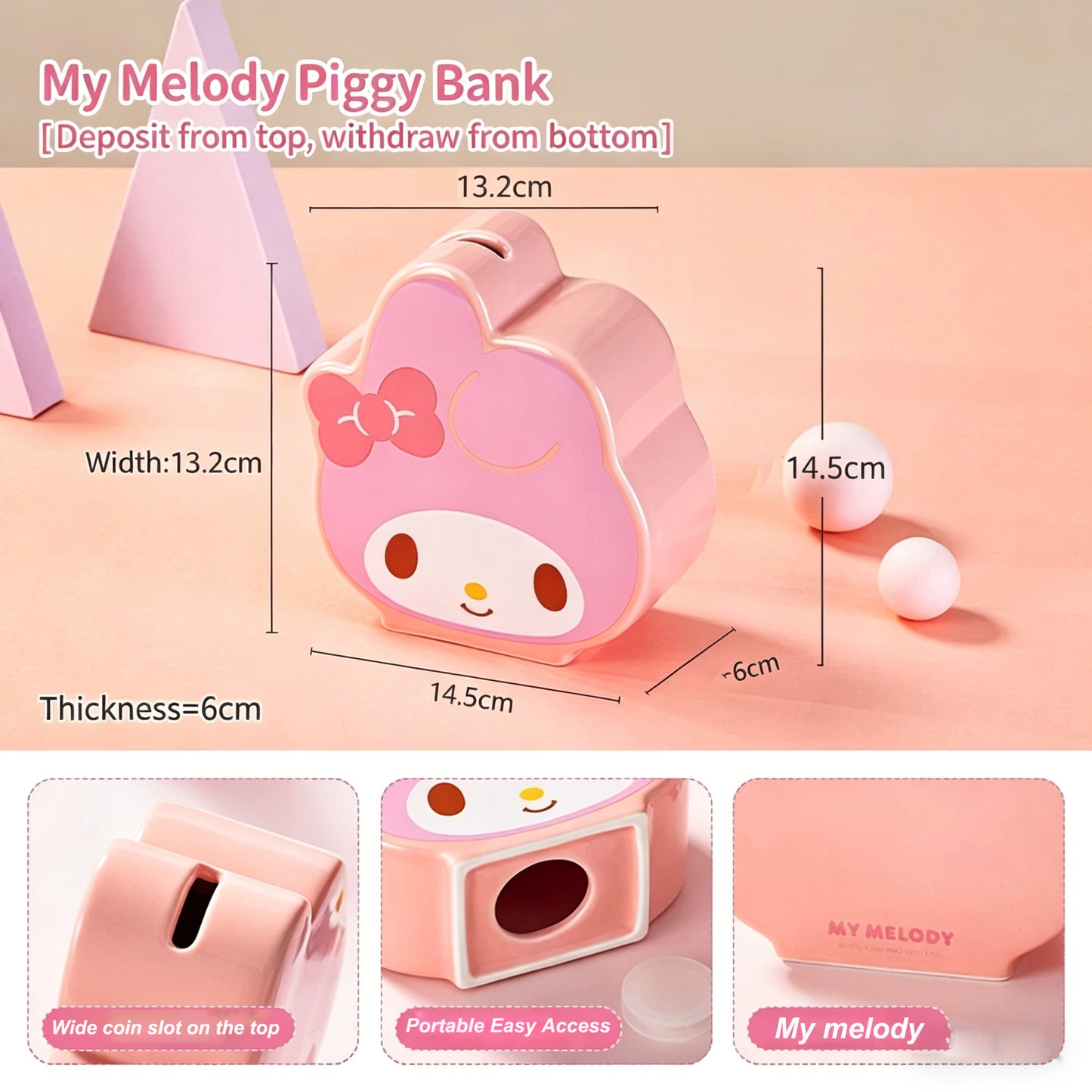 Sanrio  Ceramic Piggy Bank