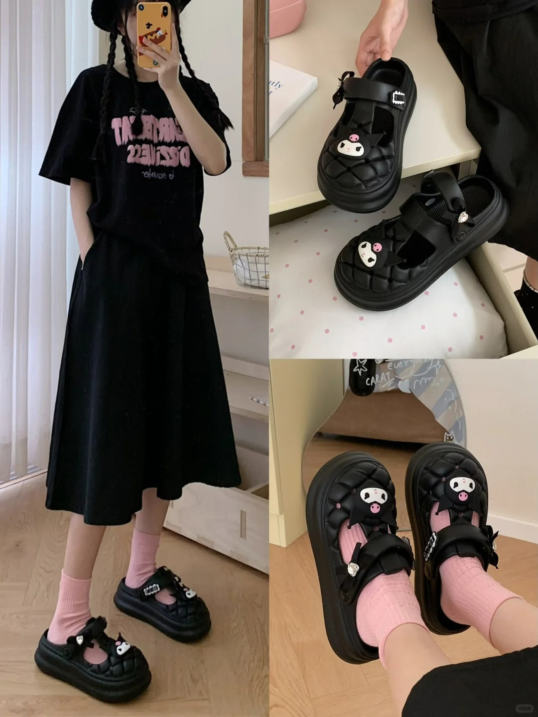 Hello Kitty Clogs Slip on Water Shoes Casual Sandals