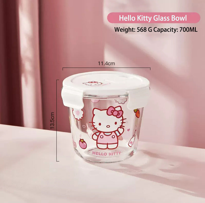 Sanrio Glass Bento Lunch Box