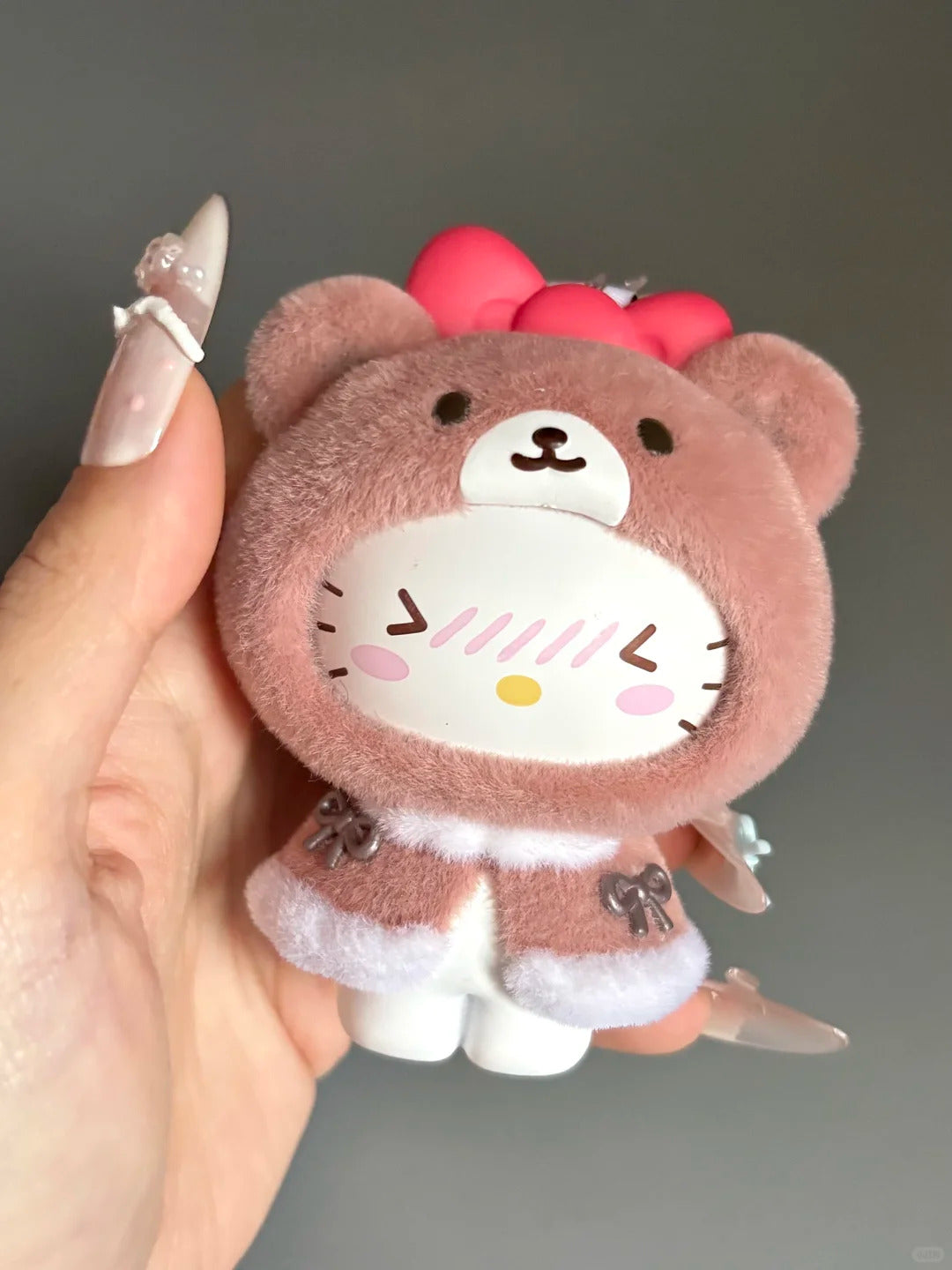 Sanrio Small Cloak Face Changing Figure Flocked Pendant Blind Box