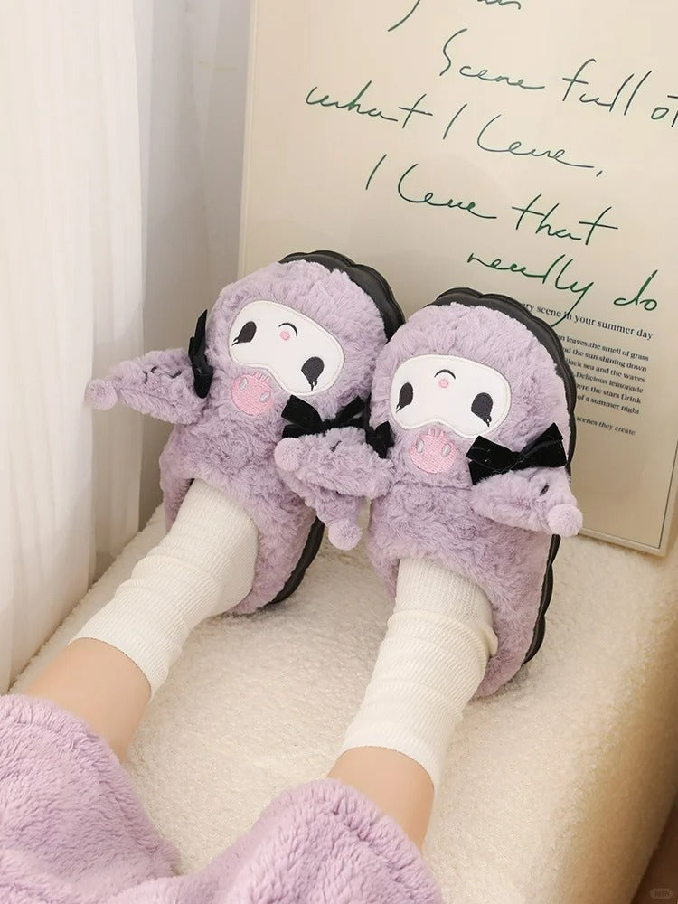 Kuromi Plush Slippers House Slippers