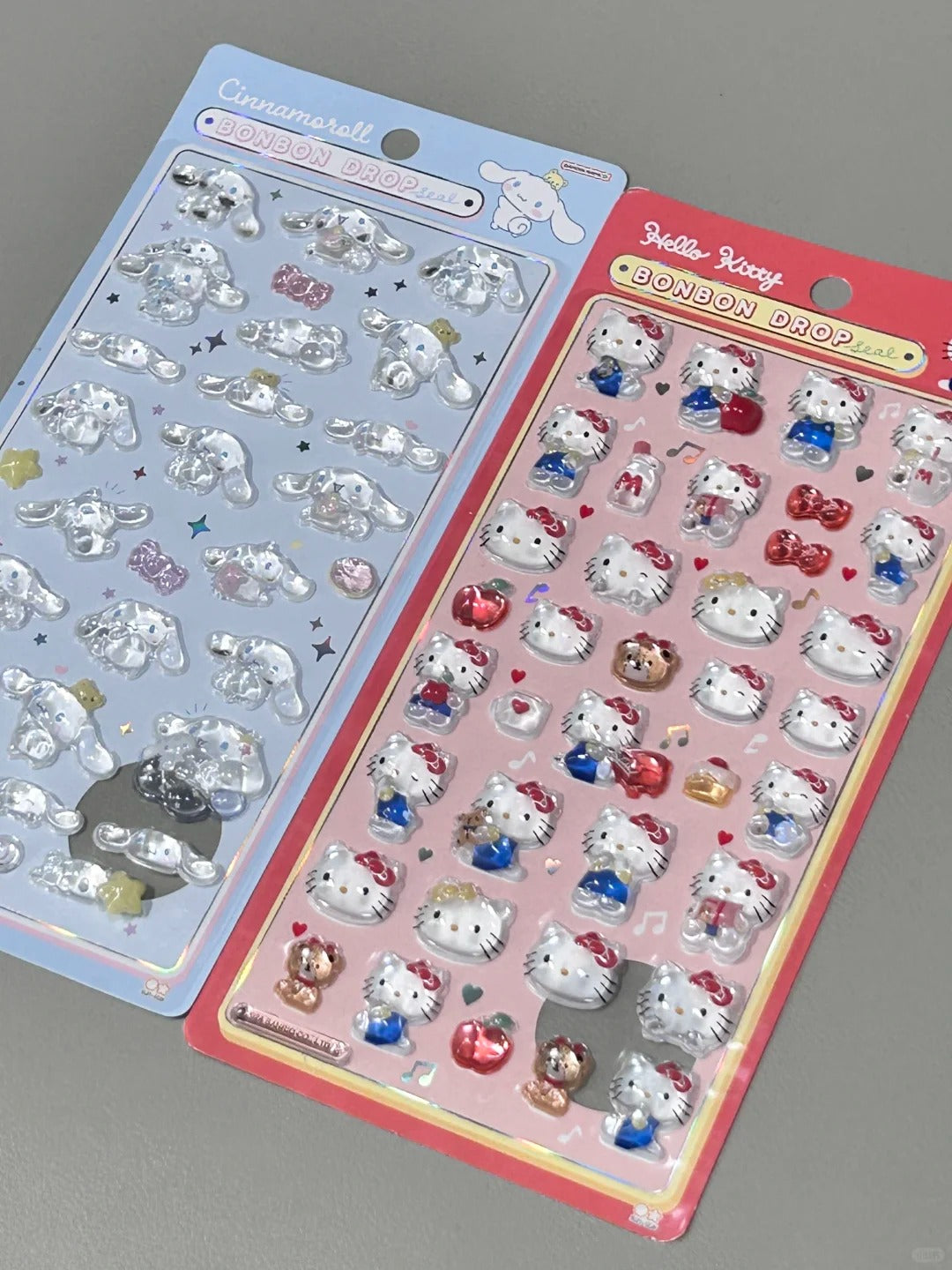 Sanrio Bonbon Drop Seal 3D Sticker Crystal 3D DIY Decoration Stickers