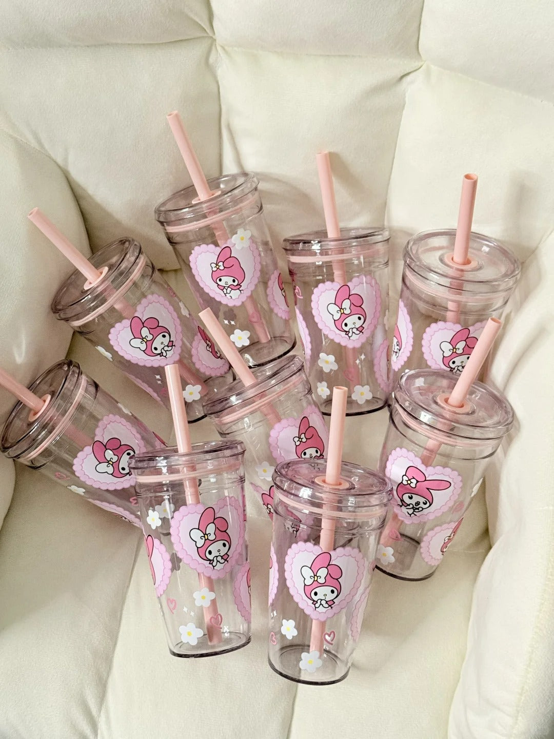 My melody Straw Cup Water Bottle 450ml