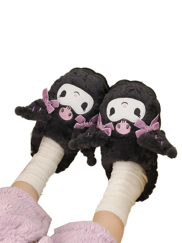 Kuromi Plush Slippers House Slippers