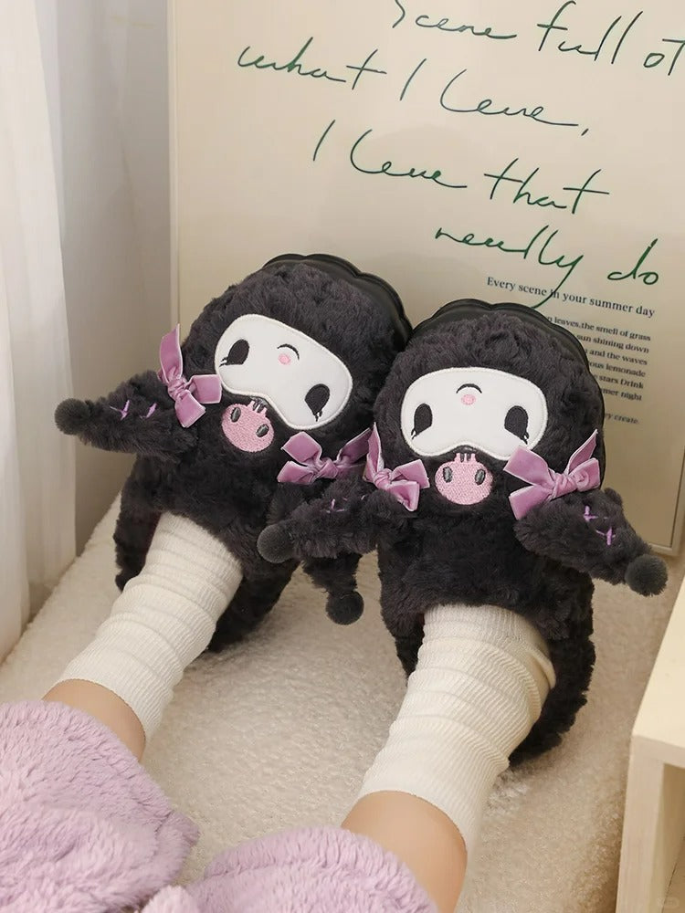 Kuromi Plush Slippers House Slippers