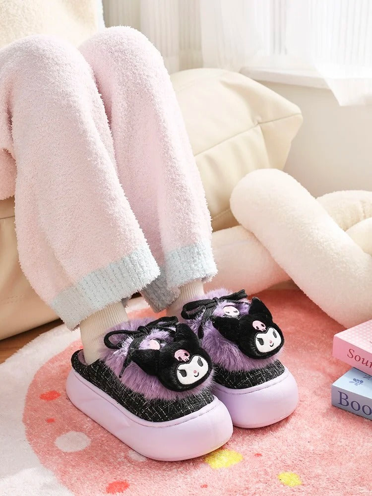 Sanrio Plush Fluffy Slippers House Slippers