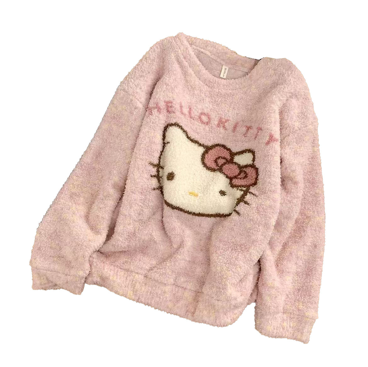 Hello Kitty  fuzzy Long Sleeve Lounge wear  Pajama Set