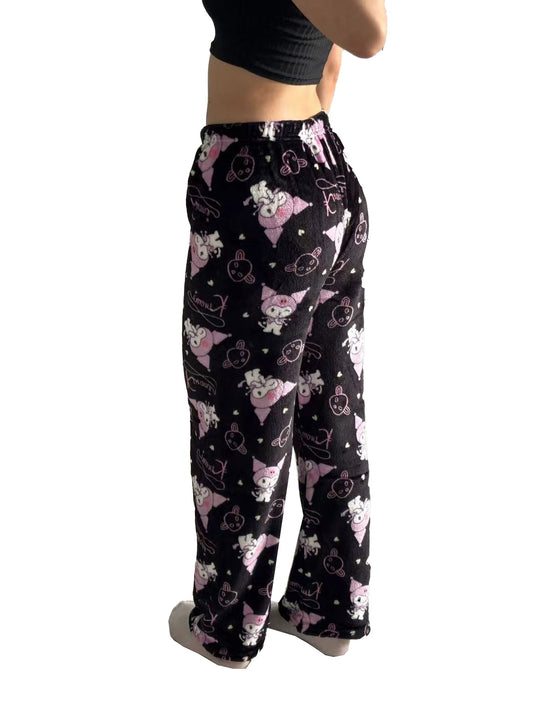 Kuromi Fuzzy Pajama Pants