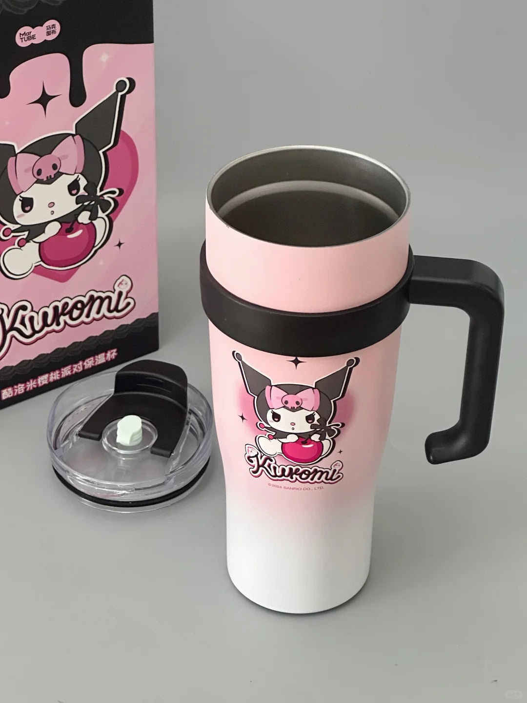 Kuromi Cherry Insulated Water Bottle  1200ml