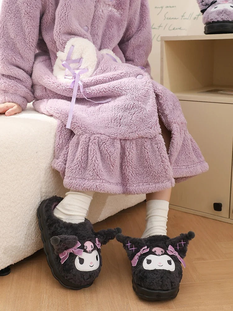 Kuromi Plush Slippers House Slippers