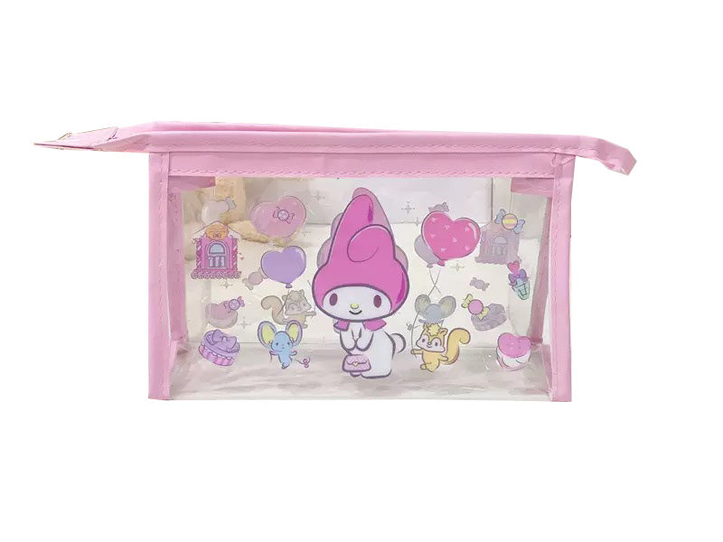 My melody and Hello Kitty Transparent storage bag