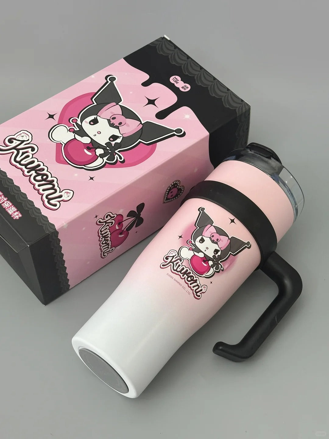 Kuromi Cherry Insulated Water Bottle  1200ml