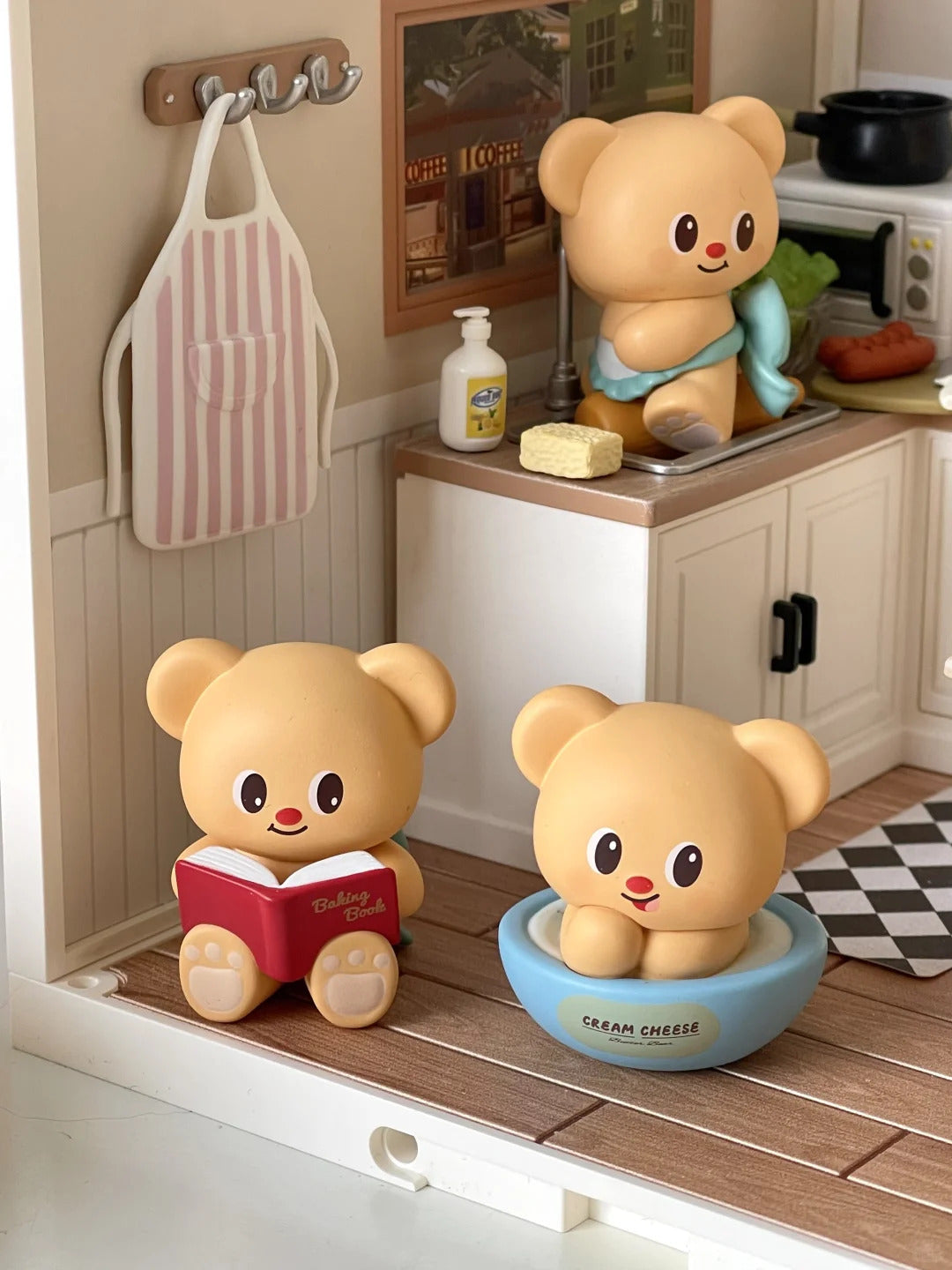 HAUS × 00K Butter bear Butter Bear blind box doll ( 3 pcs in box ) – Joykawaii