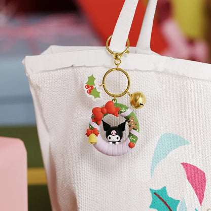 Sanrio Christmas Wreath Keychain