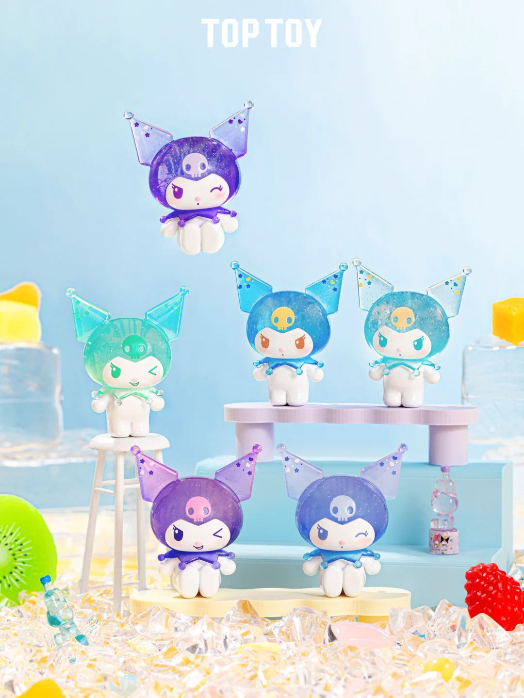 Kuromi and My melody Ramune Style mini figures Blind Bag (3 pcs in bag)