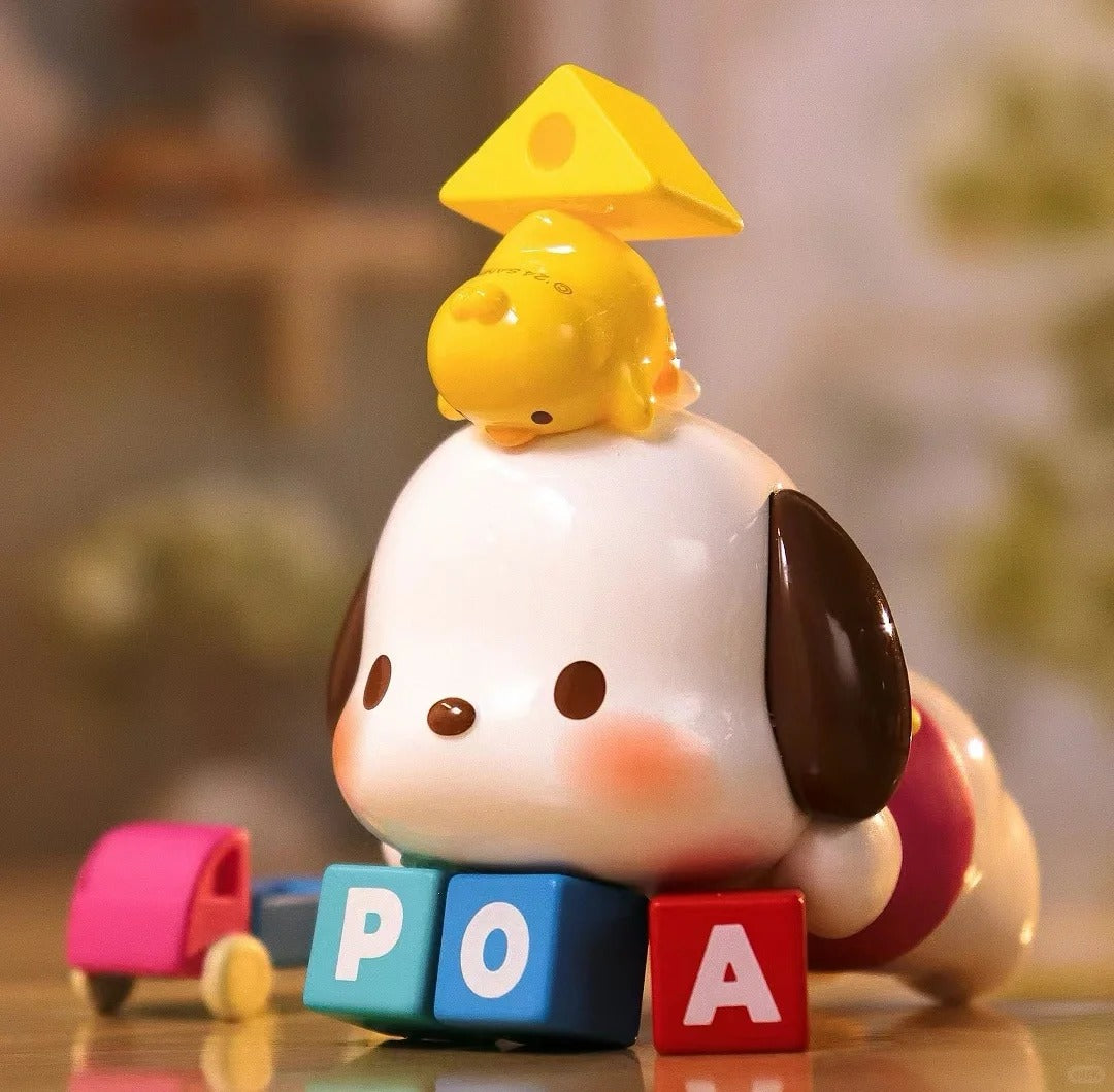 Pochacco Retro Train Blind Box Figure