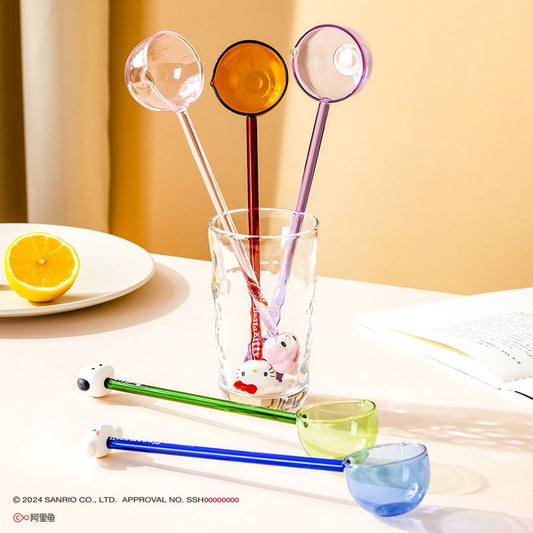 Sanrio Long-handled glass spoon